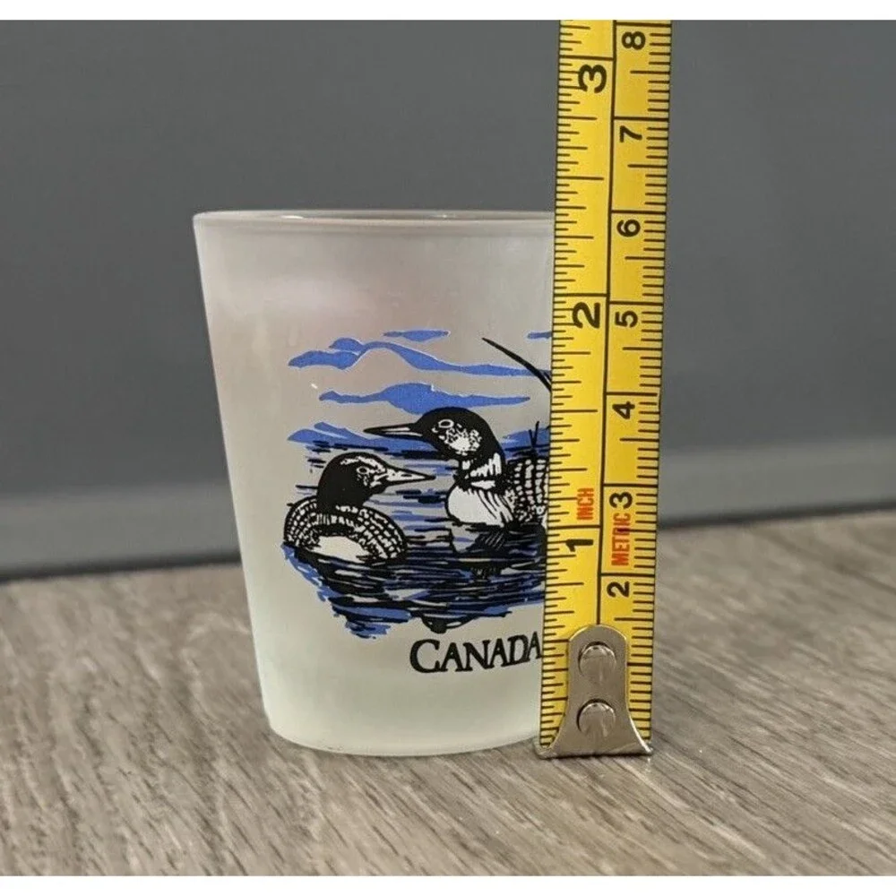 Mississuaga Ontario Canada Frosted Ducks Shot Glass